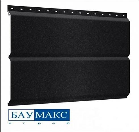 Сайдинг металлический БРУС Черный RAL 9005 ПЭ